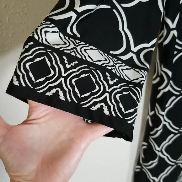 Alyn Paige New York Women's Black & White Dress Size M - Picture 5 of 5
